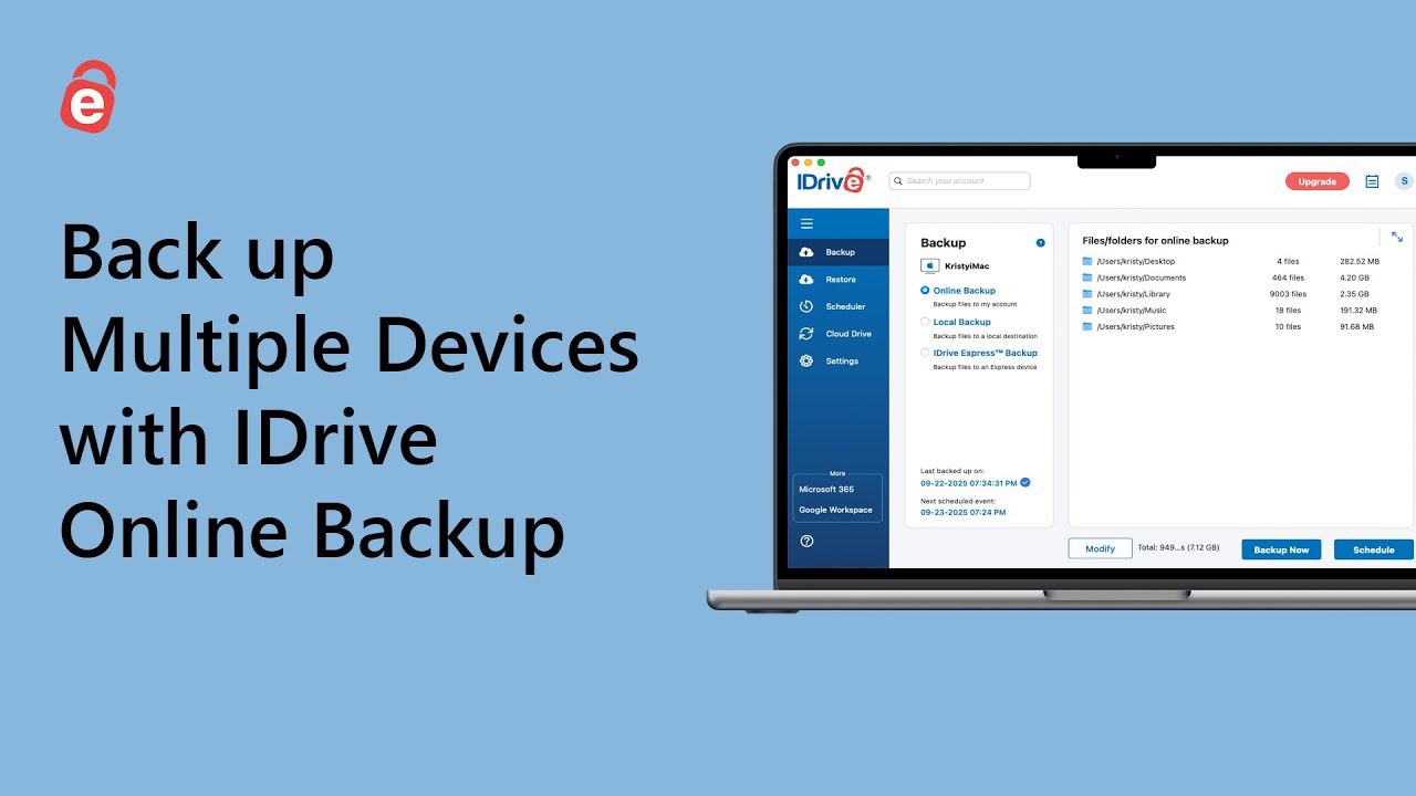 iDrive Cloud Backup